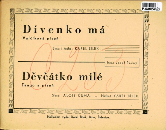 Dívenko má, Děvčátko milé