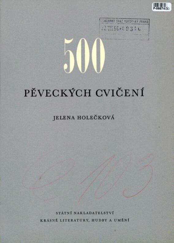 500 Pěveckých cvičení