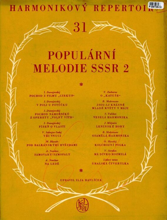 Harmonikový repertoir 31 - Populární melodie SSSR 2