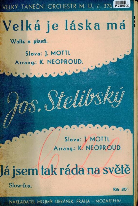 Vel. tan. orchestr M.U. č. 376