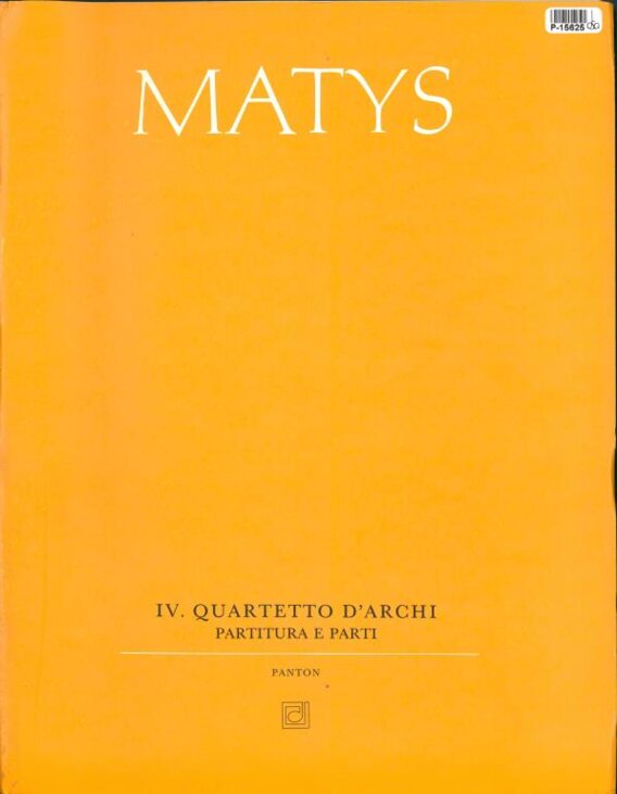 IV. Quartetto d' archi