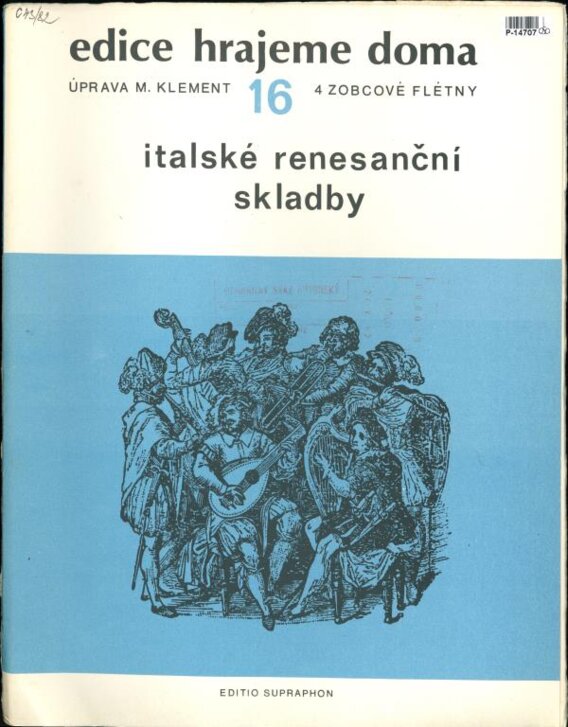 Edice hrajeme doma 16 - Italské renesanční skladby