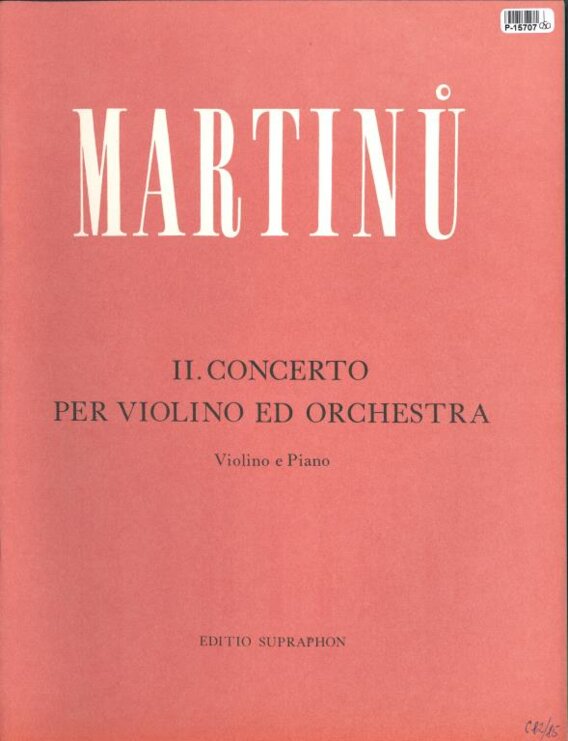 II. Concerto per violino ed orchestra