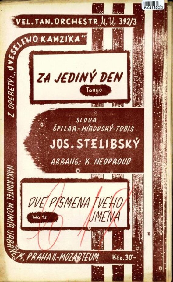 Vel. tan. orchestr M.U. 392/3