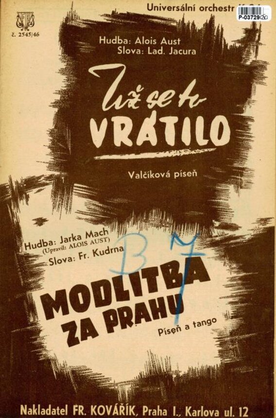 Už se to vrátilo, Modlitba za Prahu