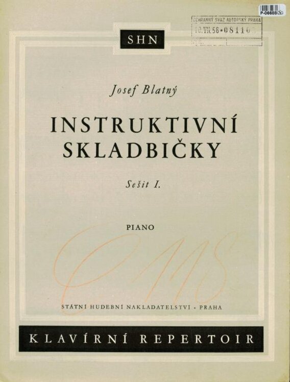 Intruktivní skladbičky sešit I.