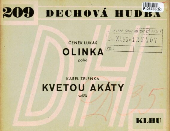Dechová hudba 209 - Olinka, Kvetou akáty