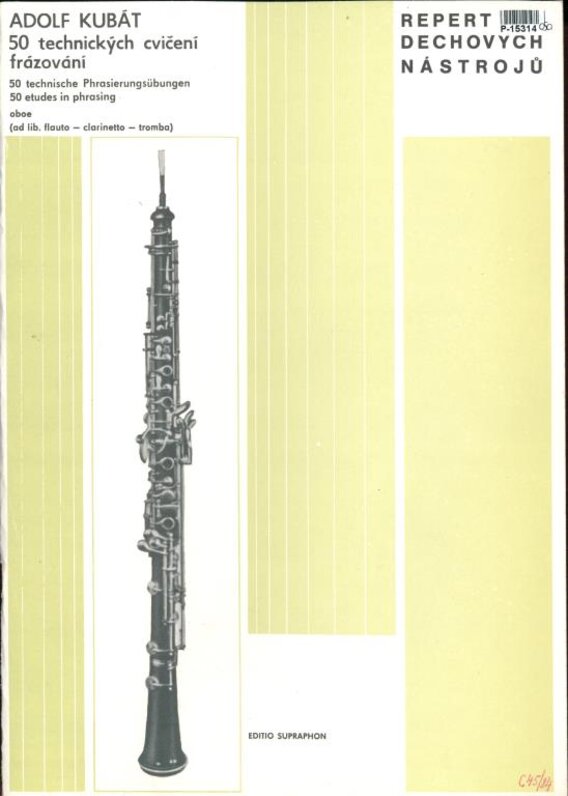 Repertoár dechových nástrojů - 50 technických cvičení frázování
