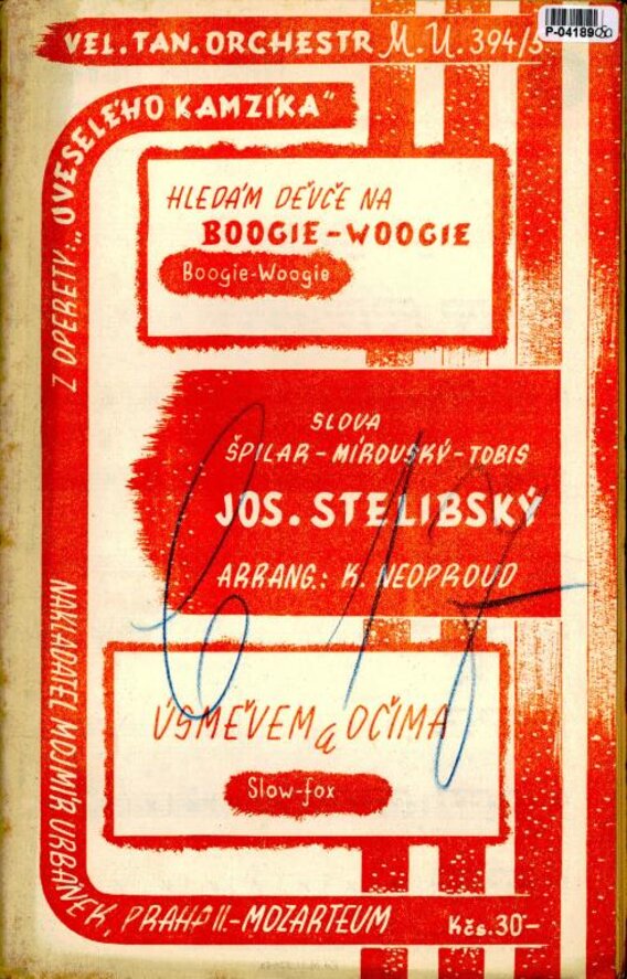 Vel. tan. orchestr M.U.č. 394/5