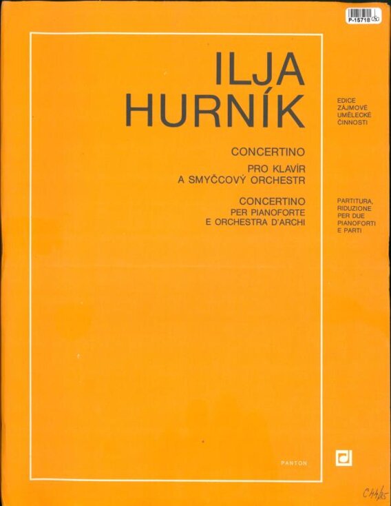 Concertino pro klavír a smyčcový orchestr