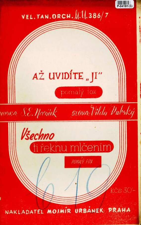 Vel. tan. orchestr M.U. 386/7