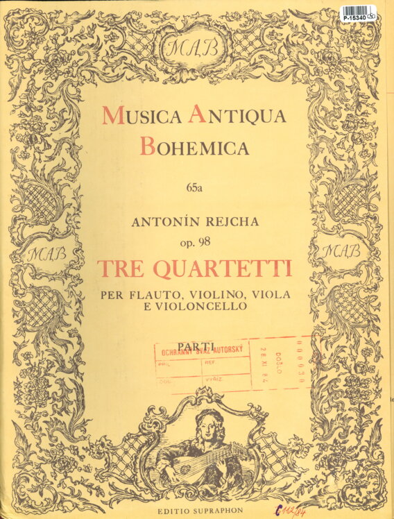 Musica Antiqua Bohemica 65 - Tre quartetti