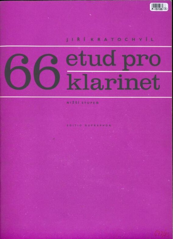 66 etud pro klarinet