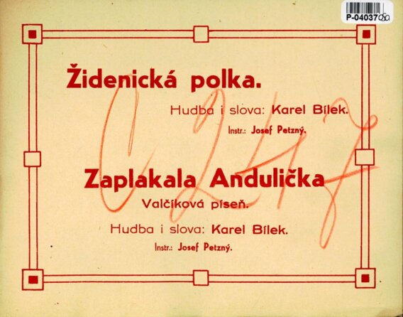 Židenická polka, Zaplakala Andulička