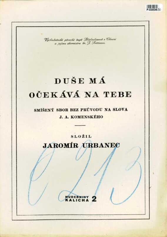 Duše má očekává na tebe