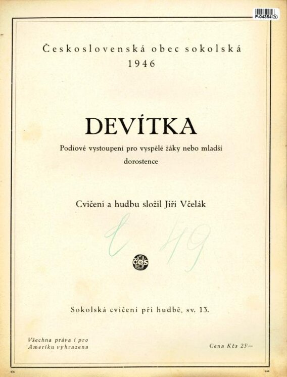 Devítka - sokol