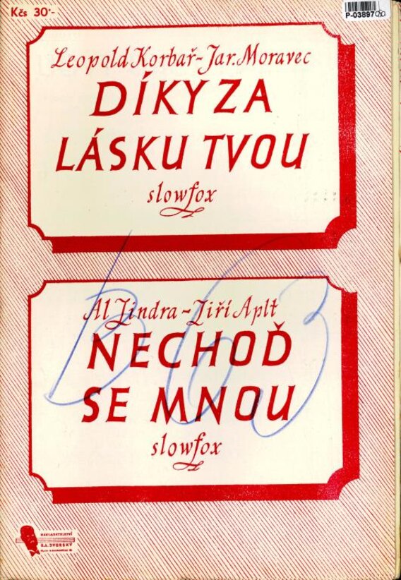 Díky za lásku tvou, Nechoď se mnou