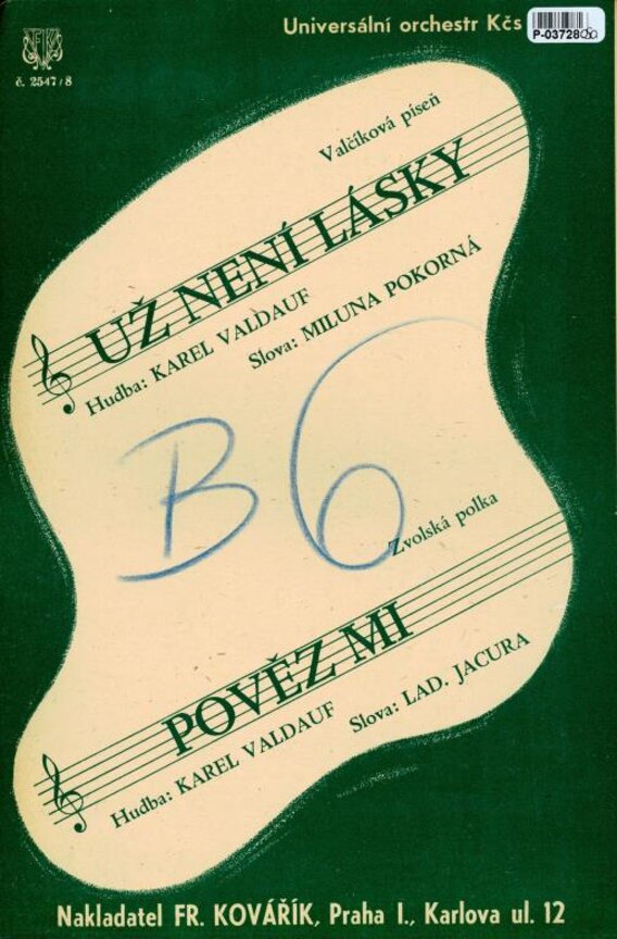 Už není lásky, pověz mi