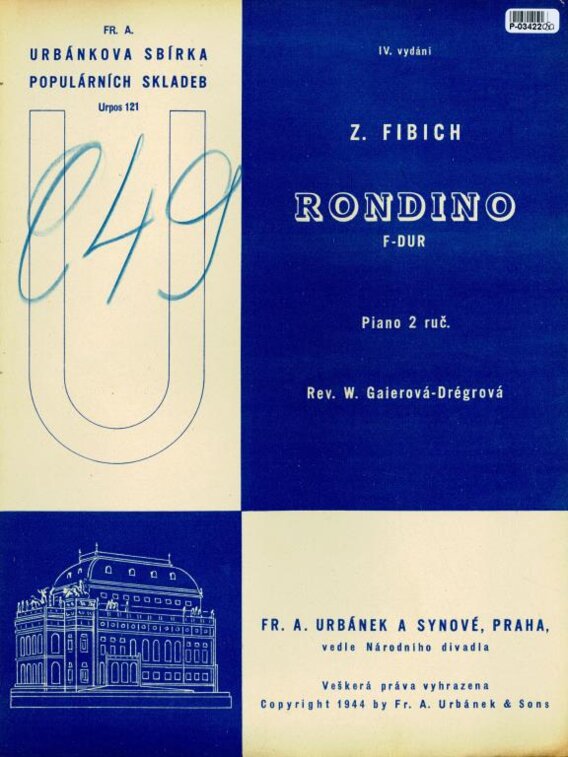 Urbánkova sbírka populárních skladeb IV. vydání - Rondino