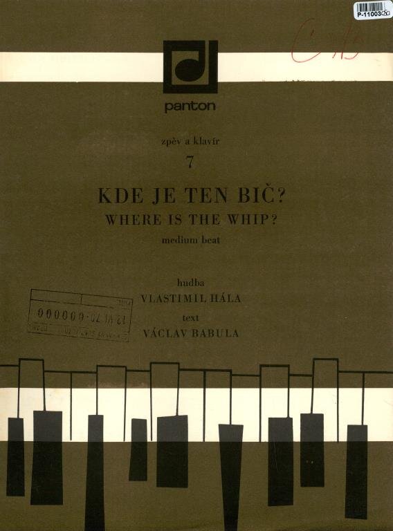 Zpěv a klavír 7 - Kde je ten bič