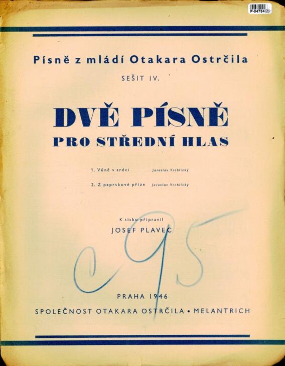 Dvě písně pro střední hlas