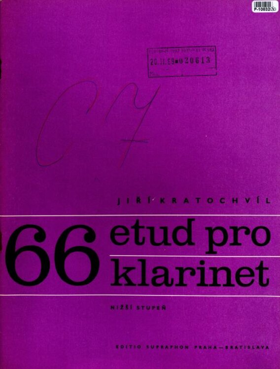 66 etud pro klarinet