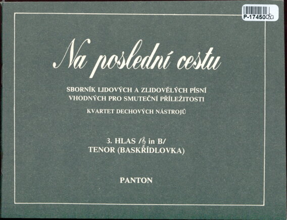 Na poslední cestu - 3. hlas (tenor)