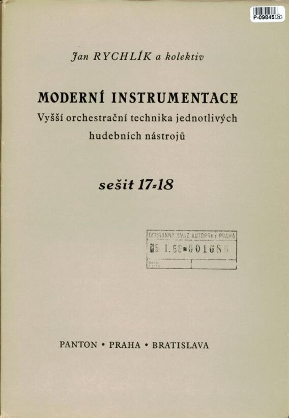 Moderí instrumentace sešit 17 - 18