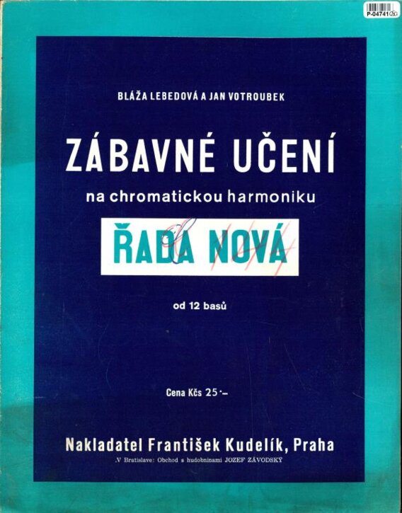 Zábavné učení na chromatickou harmoniku - řada nová od 12 basů