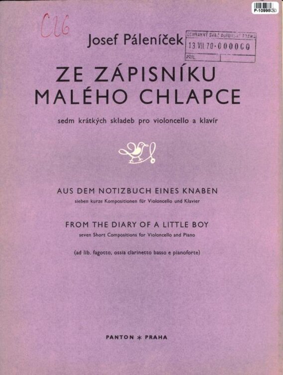 Ze zápisníku malého chlapce