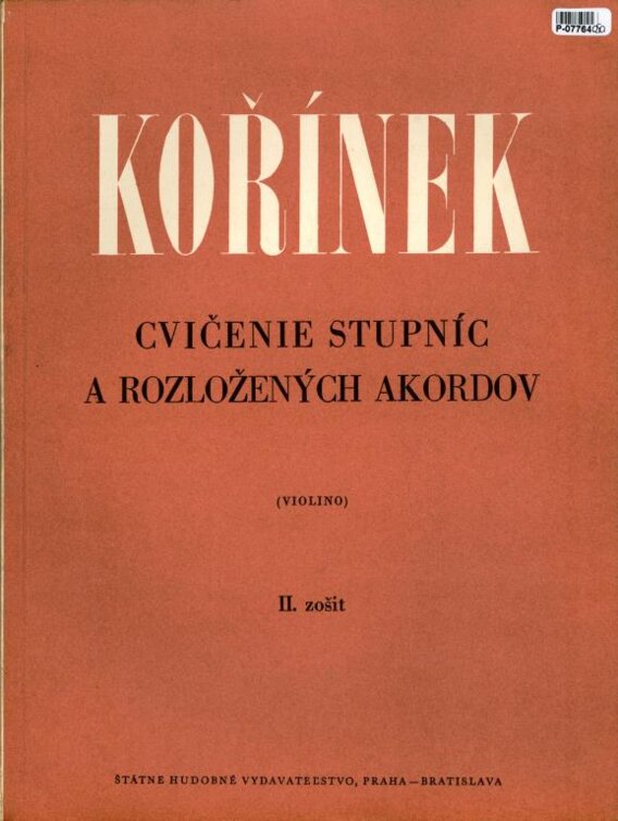 Cvičenie stupníc a rozložených akordov II. zošit