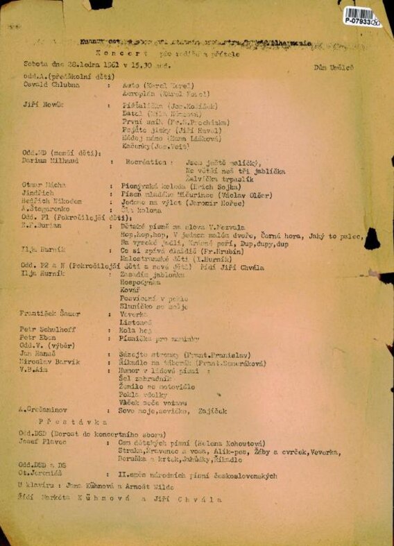 Koncert pro rodiče a přítele