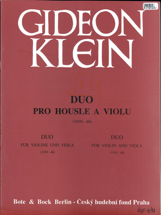 Duo pro housle a violu