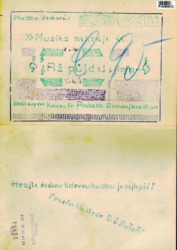 Až půjdeš s jinou, Muzika nehraje