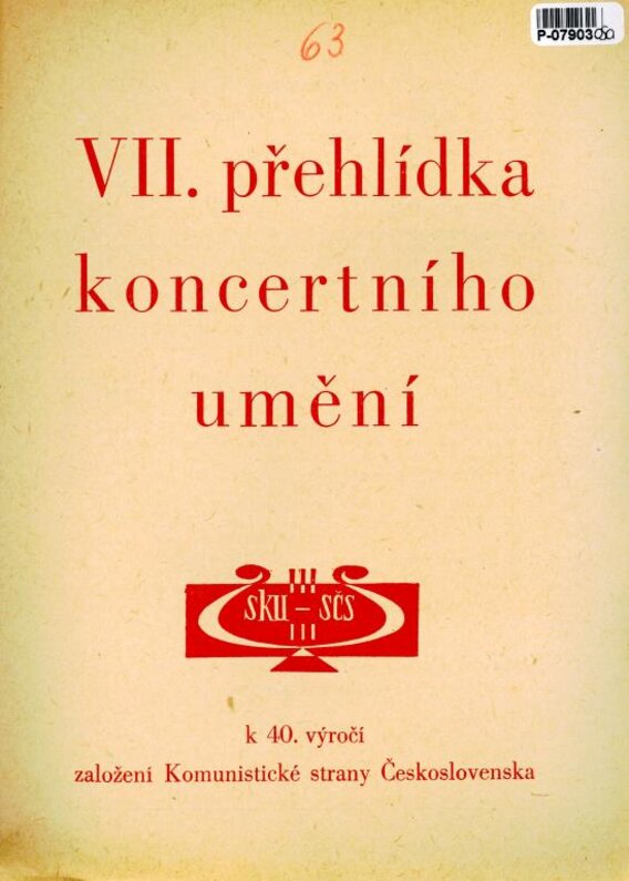 VII. přehlídka koncertního umění