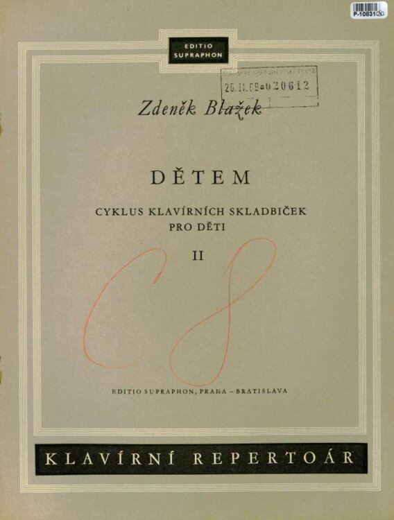 Dětem - Cyklus klavírních skladbiček pro děti II