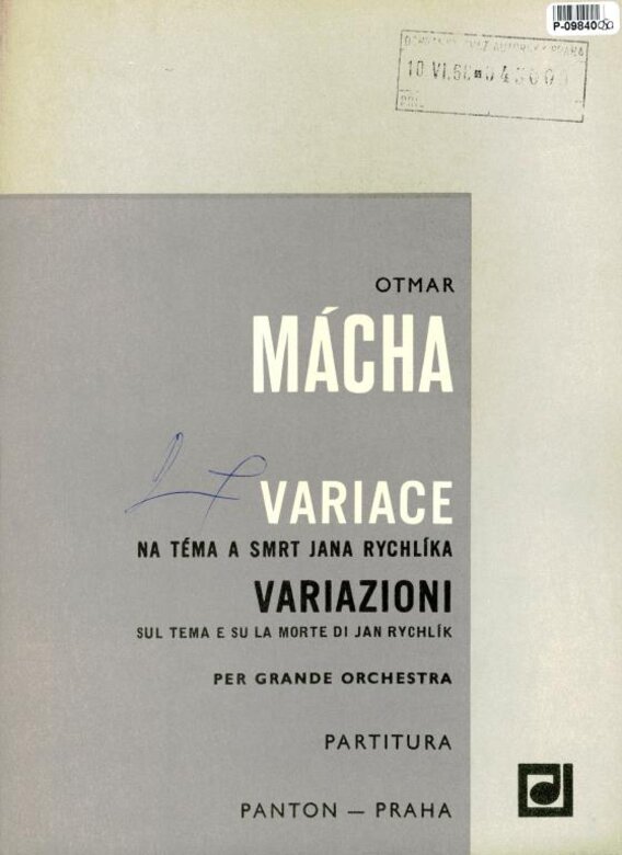 Variace na téma a smrt Jana Rychlíka