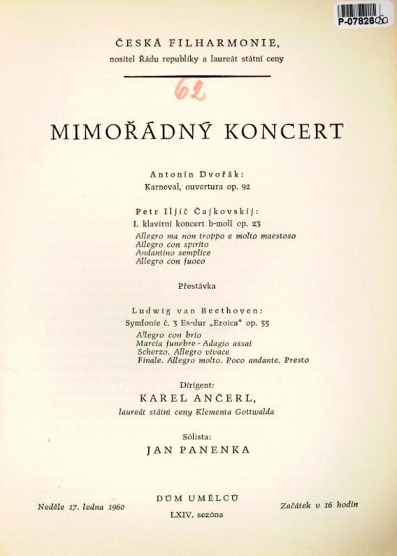 Česká filharmonie - Mimořádný koncert