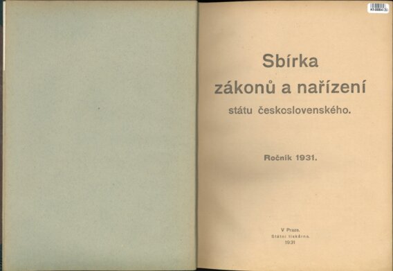 Sbírka zákonů a nařízení státu československého
