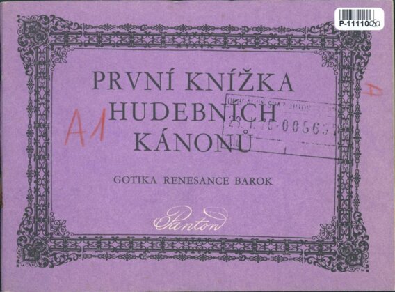 První knížka hudebních kánonů