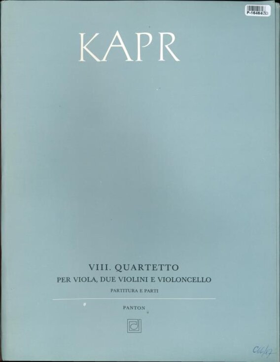 VIII. Quartetto