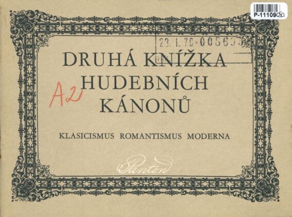 Druhá knížka hudebních kánonů