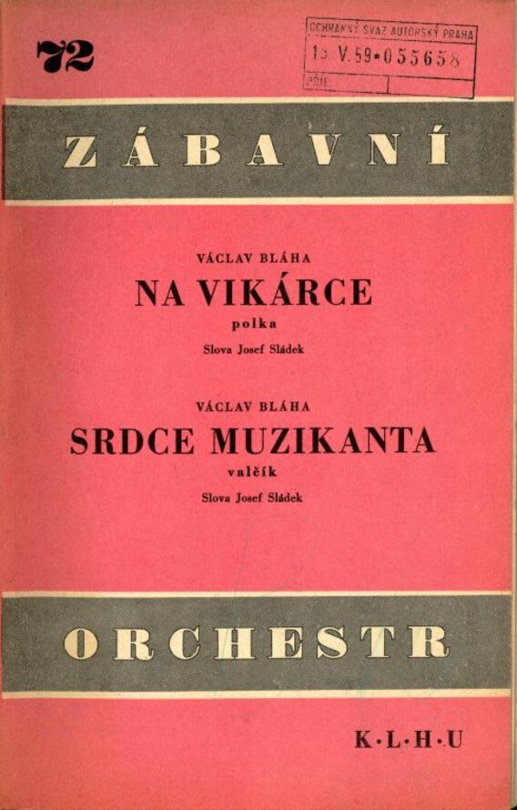 Zábavní orchestr 72 - Na vikárce, Srdce muzikanta
