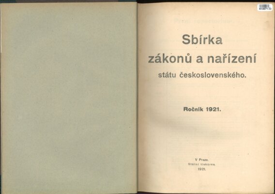 Sbírka zákonů a nařízení státu československého