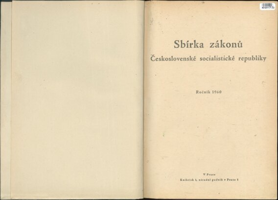 Sbírka zákonů Československé socialistické republiky
