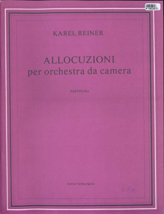Allocuzioni per orchestra da camera