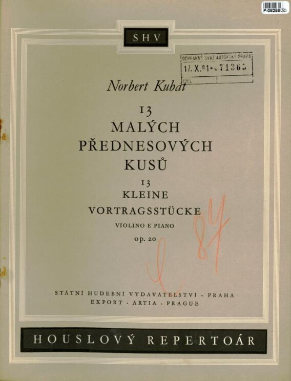 13 Malých přednesových kusů