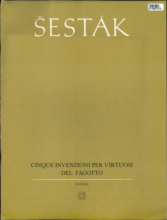 Cinque invenzioni per virtuosi del fagotto