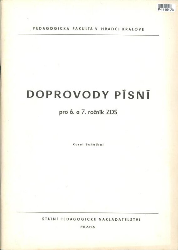 Doprovody písní pro 6. a 7. ročník ZDŠ