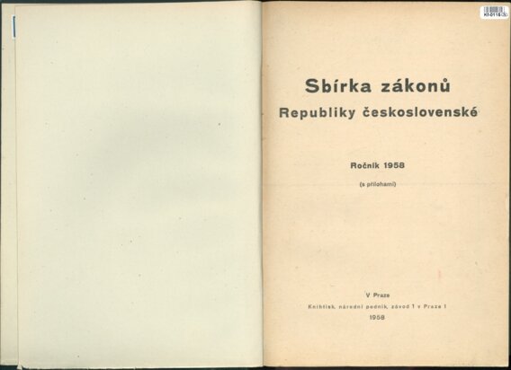 Sbírka zákonů republiky Československé